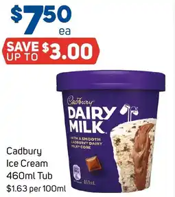 Foodland Cadbury Ice Cream Tub offer