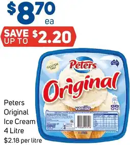 Foodland Peters Original Ice Cream offer