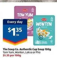 ALDI The Soup Co. Authentic Cup Soup 100g offer