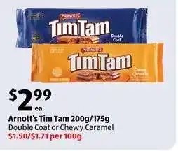 ALDI Arnott's Tim Tam 200g/175g offer