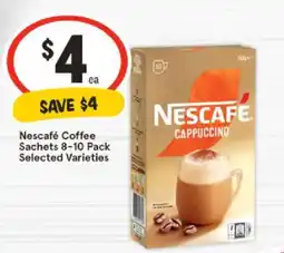 IGA Nescafé Coffee Sachets 8-10 Pack Selected Varieties offer