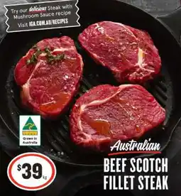 IGA Australian Beef Scotch Fillet Steak offer