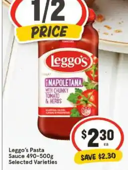 IGA Leggo's Pasta Sauce 490-500g Selected Varieties offer