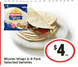 IGA Mission Wraps 6-8 Pack Selected Varieties offer