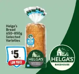 IGA Helga's Bread 650-850g Selected Varieties offer