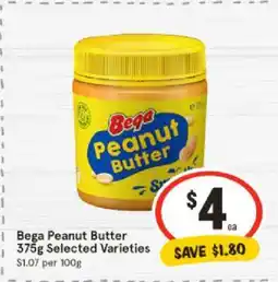 IGA Bega Peanut Butter 375g Selected Varieties offer