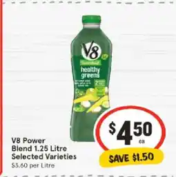 IGA V8 Power Blend 1.25 Litre Selected Varieties offer