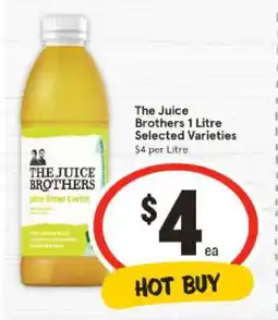 IGA The Juice Brothers 1 Litre Selected Varieties offer