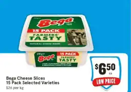 IGA Bega Cheese Slices 15 Pack Selected Varieties offer