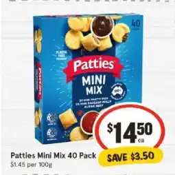 IGA Patties Mini Mix 40 Pack offer