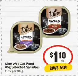 IGA Dine Wet Cat Food 85g Selected Varieties offer