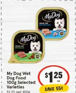 IGA My Dog Wet Dog Food 100g Selected Varieties offer