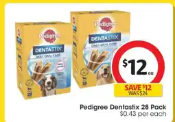 Coles Pedigree Dentastix 28 Pack offer