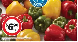 Coles Australian Red, Green or Yellow Capsicums offer