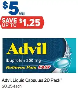 Foodland Advil Liquid Capsules offer