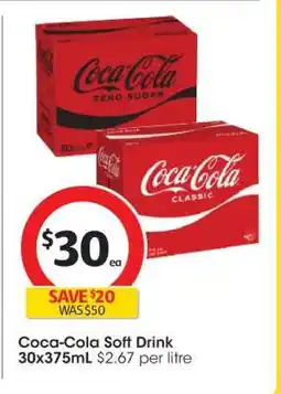 Coles Coca-Cola Soft Drink offer