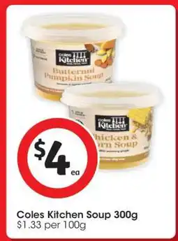 Coles Coles Kitchen Soup 300g offer