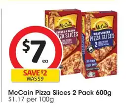 Coles McCain Pizza Slices 2 Pack 600g offer