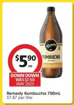 Coles Remedy Kombucha 750mL offer