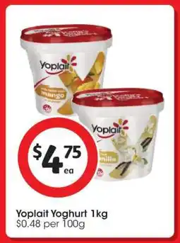 Coles Yoplait Yoghurt 1kg offer