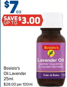 Foodland Bosisto's Oil Lavender offer