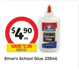 Coles Elmer's School Glue 225mL offer