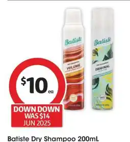 Coles Batiste Dry Shampoo 200ml offer