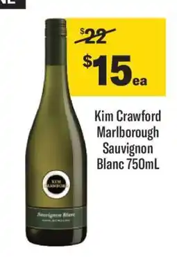 Coles Kim Crawford Marlborough Sauvignon Blanc 750mL offer