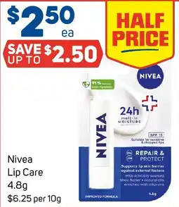 Foodland Nivea Lip Care offer