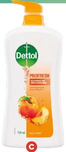 Foodland Dettol Profresh Shower Gel Body Wash offer