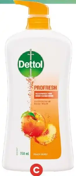 Foodland Dettol Profresh Shower Gel Body Wash offer