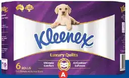 Foodland Kleenex Luxury Quilts Toilet Paper offer