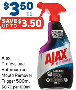 Foodland Ajax Professional Bathroom or Mould Remover Trigger offer
