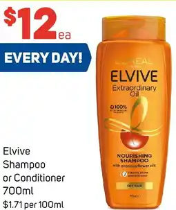 Foodland Elvive Shampoo or Conditioner offer