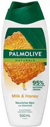 Amcal Pharmacies Palmolive Naturals Body Wash Milk & Honey offer