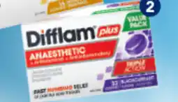 Amcal Pharmacies Difflam Plus Anaesthetic Blackcurrant Flavour Value Pack offer