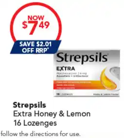Amcal Pharmacies Strepsils Extra Honey & Lemon offer