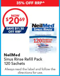 Amcal Pharmacies NeilMed Sinus Rinse Refill Pack offer