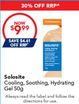 Amcal Pharmacies Solosite Cooling, Soothing, Hydrating Gel offer