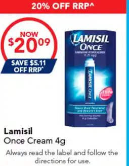 Amcal Pharmacies Lamisil Once Cream offer
