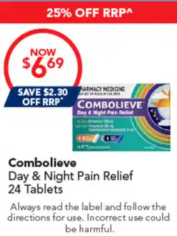 Amcal Pharmacies Combolieve Day & Night Pain Relief offer