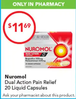 Amcal Pharmacies Nuromol Dual Action Pain Relief offer