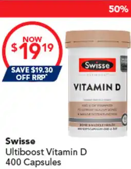 Amcal Pharmacies Swisse Ultiboost Vitamin D offer