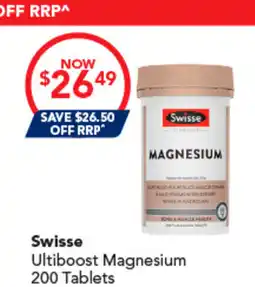Amcal Pharmacies Swisse Ultiboost Magnesium offer