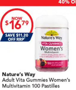 Amcal Pharmacies Nature's Way Adult Vita Gummies Women's Multivitamin offer