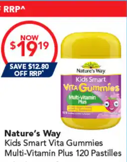 Amcal Pharmacies Nature's Way Kids Smart Vita Gummies Multi-Vitamin Plus offer