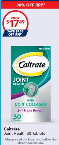 Amcal Pharmacies Caltrate Joint Health offer