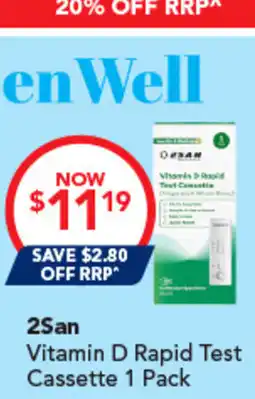 Amcal Pharmacies 2San Vitamin D Rapid Test Cassette offer