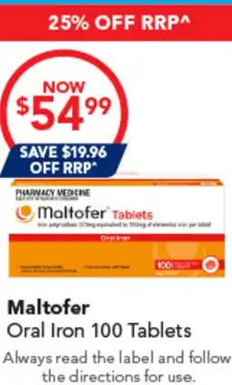 Amcal Pharmacies Maltofer Oral Iron offer