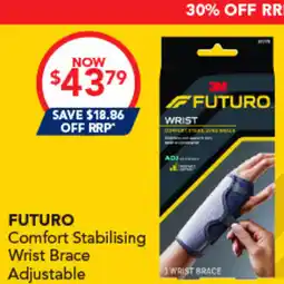 Amcal Pharmacies FUTURO Comfort Stabilising Wrist Brace Adjustable offer